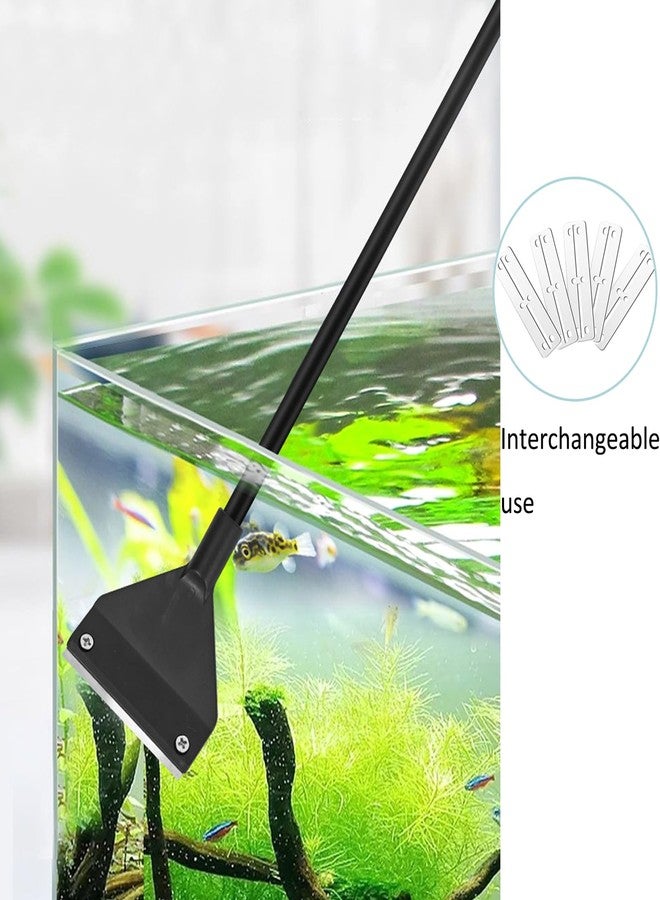 TTFdacai 7 in 1 Aquarium Cleaning Tool Kit Betta Fish Tanks Cleaning Accessories Set Includes Seaweed Scraper with Handle, Sponge Brush, Fishing Net and Pump Brush - Image 4